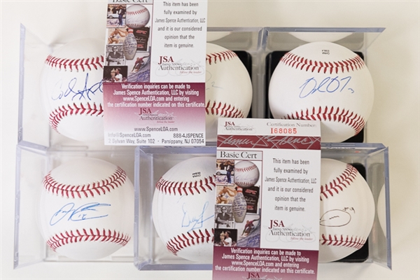 Lot Of 6 Phillies Signed Baseballs w. Dallas Green