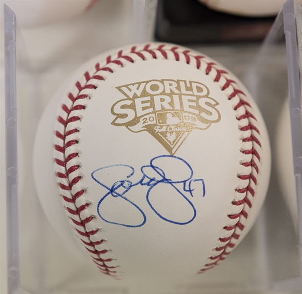 Lot Of 5 Phillies Signed Baseballs w. Myers & Rowand