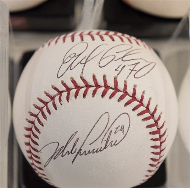 Lot Of 5 Phillies Signed Baseballs w. Myers & Rowand