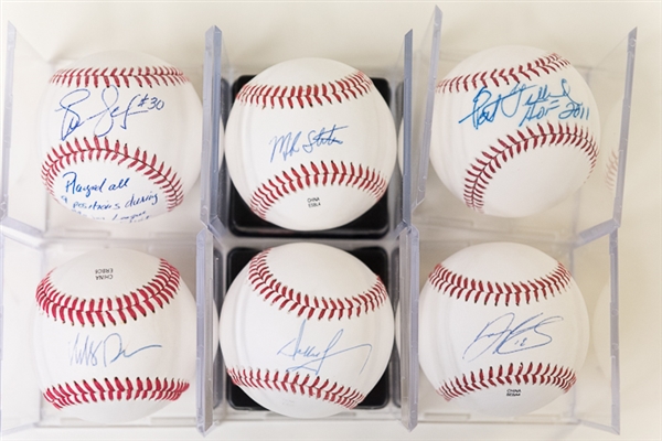 Lot Of 6 Phillies Signed Baseballs w. Dallas Green & Gillick