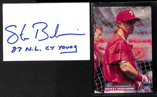 Lot Of 55 Phillies Signed 4x 6 Photos & Cuts w. Manuel/Green/Joseph