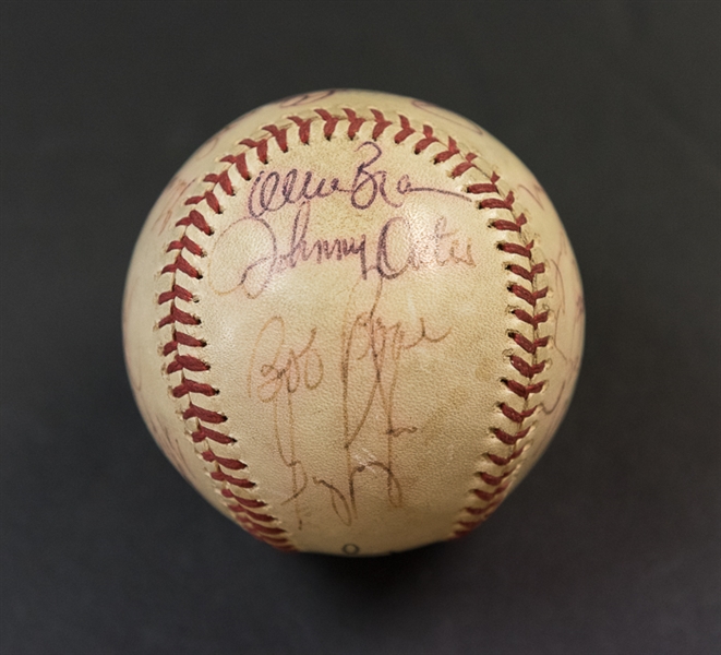 1970s Phillies Team Signed Baseball w. Steve Carlton & Mike Schmidt