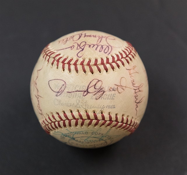 1970s Phillies Team Signed Baseball w. Steve Carlton & Mike Schmidt