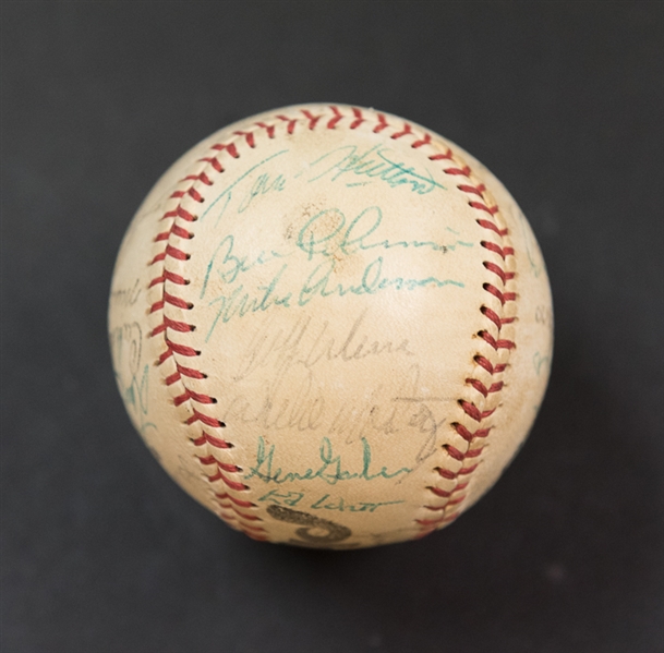 1970s-80s Phillies Team Signed Baseball w. Steve Carlton