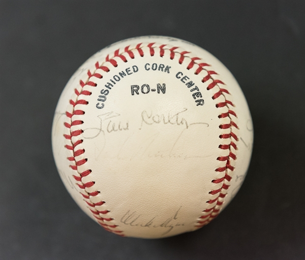 1980s Phillies Team Signed Baseball w. Schmidt/Rose/Espinosa