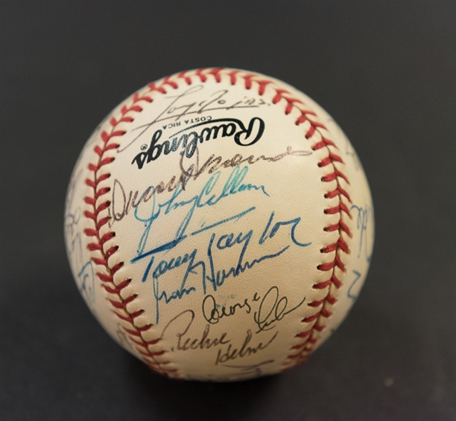 1991 Phillies Dream Week Camp Team Signed Baseball w. Richie Ashburn