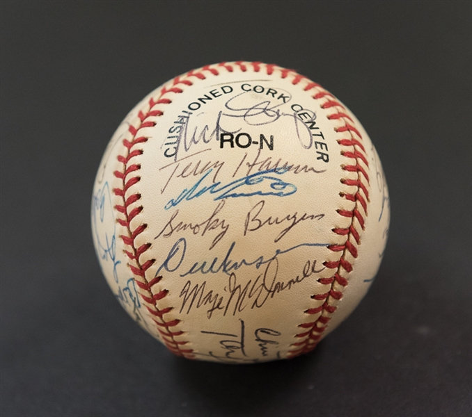 1991 Phillies Dream Week Camp Team Signed Baseball w. Richie Ashburn