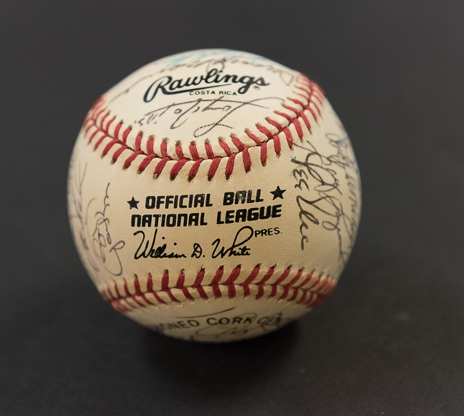1991 Phillies Dream Week Camp Team Signed Baseball w. Richie Ashburn