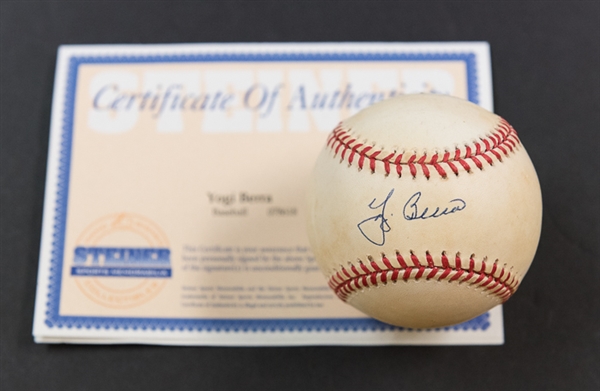 Yogi Berra Signed Baseball - Steiner COA