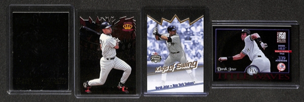 Lot Of 19 Derek Jeter Rookie & Insert Cards w. Topps Gold RC
