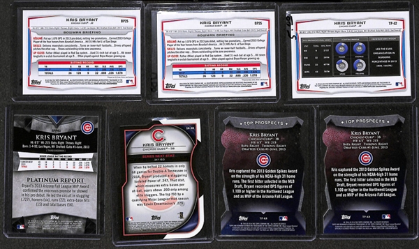 Lot Of 23 Kris Bryant Rookie Cards