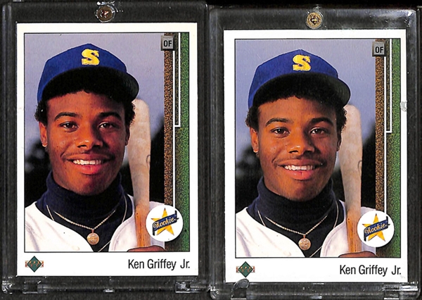 Lot Of 8 Ken Griffey Jr Rookie Cards w. 1989 Upper Deck