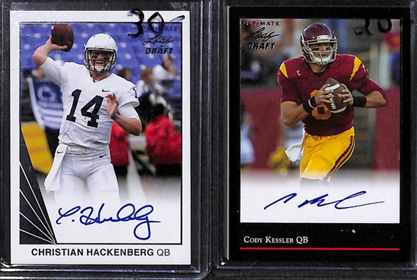 Lot Of 6 2016 Leaf Draft Autograph Cards w. Dak Prescott
