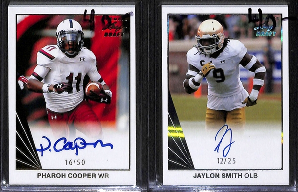 Lot Of 6 2016 Leaf Draft Autograph Cards w. Dak Prescott
