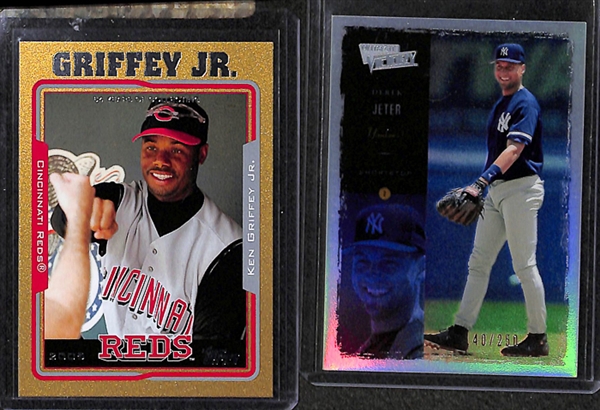 Lot Of 300+ Baseball Inserts/Stars/Rookie Cards w. Griffey Jr & Jeter