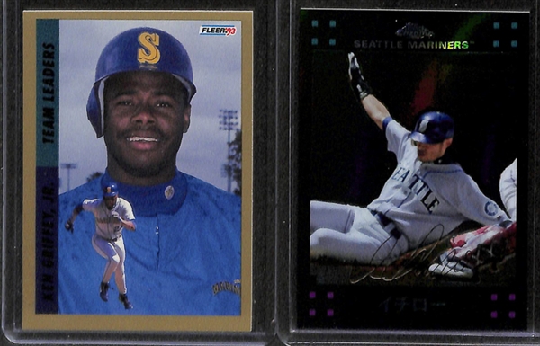 Lot Of 300+ Baseball Inserts/Stars/Rookie Cards w. Jeter & Mantle