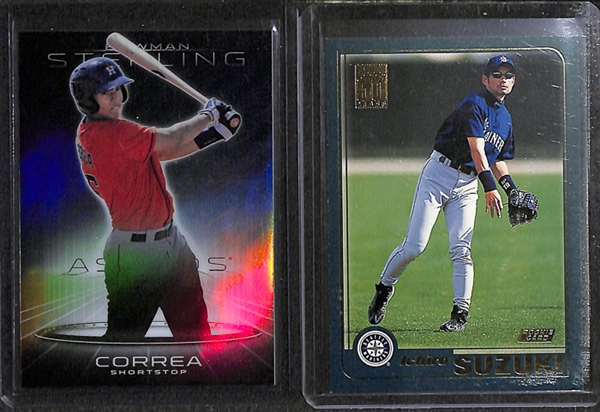 Lot Of 250+ Baseball Rookie & Insert Cards w. Ichiro & Correa