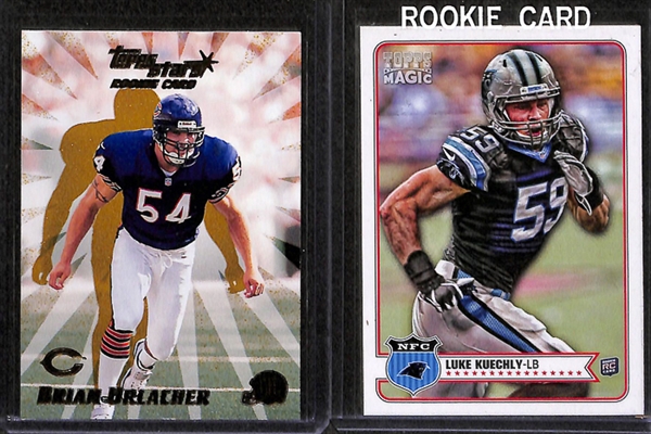 Lot Of 300+ Football Rookie Cards w. Carr & Luck