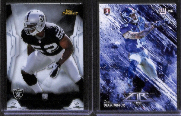 Lot Of 300+ Football Rookie Cards w. Carr & Luck