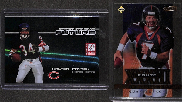 Lot Of 250+ Football Insert Cards w. Payton/Manning/Brady
