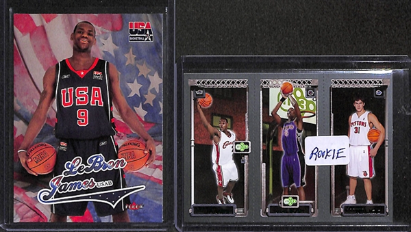 Lot of 300 Basketball Rookie Cards w. LeBron & Curry