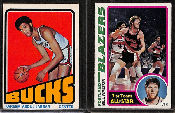 Lot of 200 Basketball 1970's Cards w. Chamberlain & Maravich