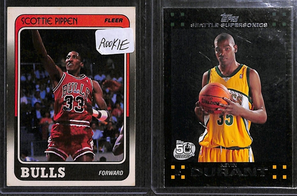 Lot of 250+ Basketball Rookie Cards w. Pippen & Bryant