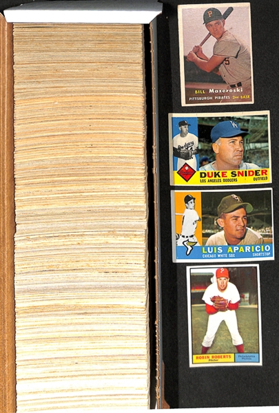 Assortment of 600 1957-1961 Baseball Cards w. Mazeroski RC