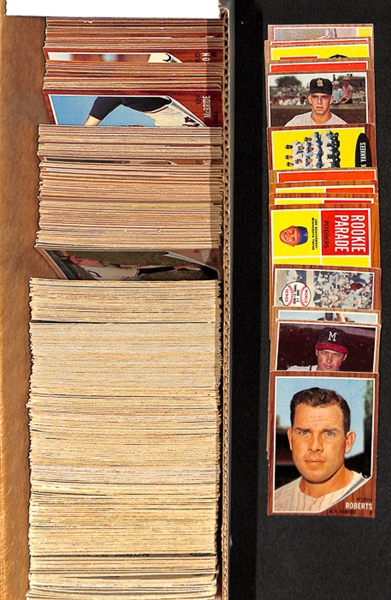Lot of 250+ 1962 Topps Baseball Cards w. Robin Roberts