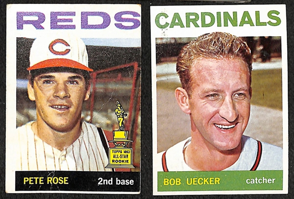 Lot of 400+ 1964-1967 Topps Baseball Cards w. Duke Snider