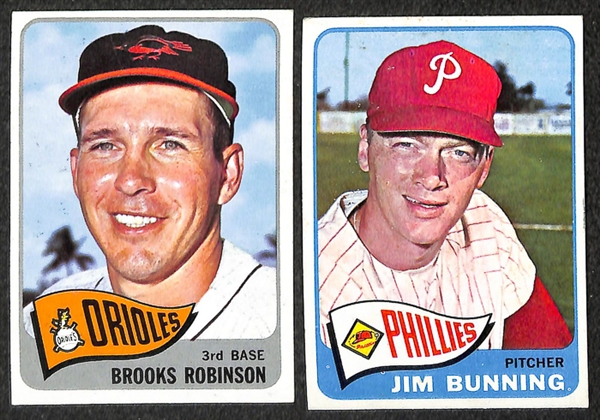 Lot of 400+ 1964-1967 Topps Baseball Cards w. Duke Snider