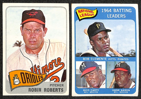Lot of 400+ 1964-1967 Topps Baseball Cards w. Duke Snider