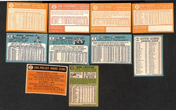 Lot of 400+ 1964-1967 Topps Baseball Cards w. Duke Snider