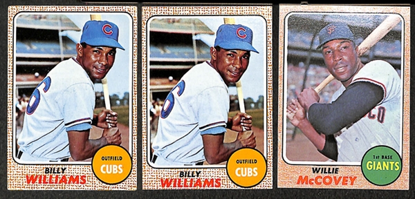 Lot of 750+ 1968 Topps Baseball Cards w. Bob Gibson