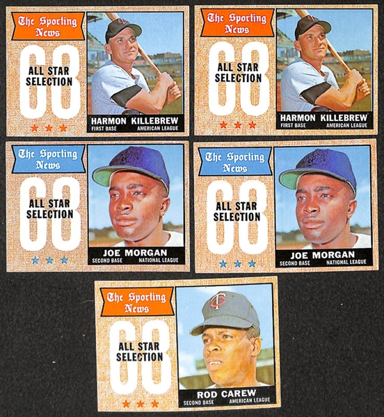 Lot of 750+ 1968 Topps Baseball Cards w. Bob Gibson