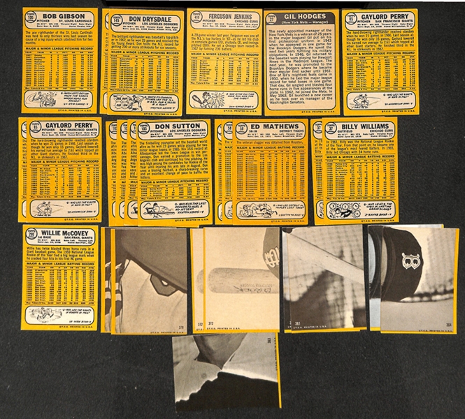 Lot of 750+ 1968 Topps Baseball Cards w. Bob Gibson