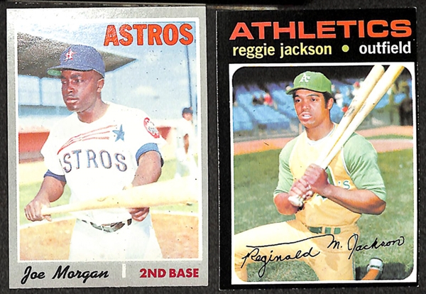 Lot of 750+ 1970-1971 Topps Baseball Cards w. Reggie Jackson