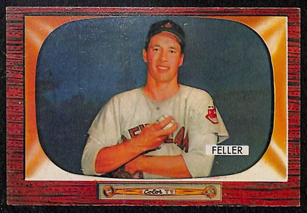 Lot of 24 Assorted Sports Cards (Baseball & Football) from 1930s to 1955 w. Bob Feller (1955 Bowman)
