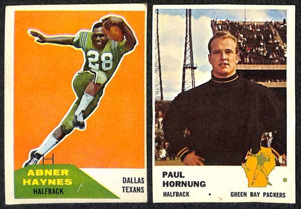 Lot of 150 1957-1963 Football Cards w. Frank Gifford