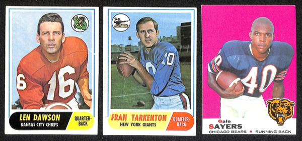 Lot of 200+ 1964-1969 Football Cards w. Y.A. Tittle