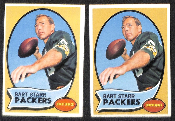 Lot of 150 1970 Topps Football Cards w. Joe Namath
