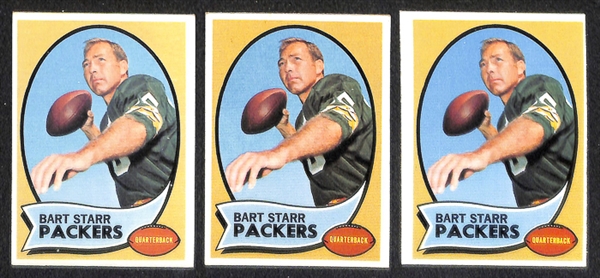 Lot of 150 1970 Topps Football Cards w. Joe Namath