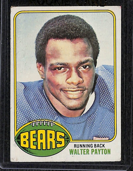 Lot of Approx. 100 1976 Topps Football Cards w. Walter Payton RC