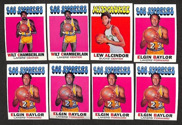 Lot of 2,000 Assorted 1971-1972 Topps Basketball Cards w. Pete Maravich x10
