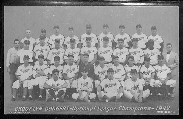 Lot of 28 different 1940's-1950's Baseball Exhibits w. Jackie Robinson.  BVG 6.0