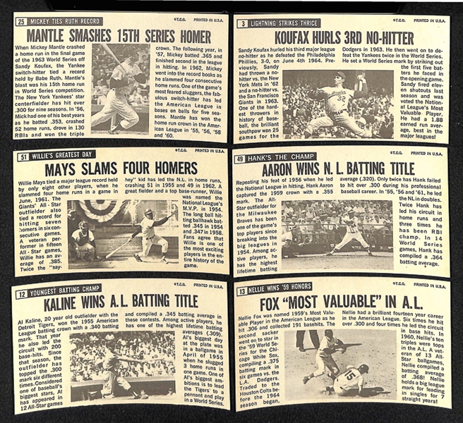2 Complete 1964 Topps Giant Baseball Sets plus Extras