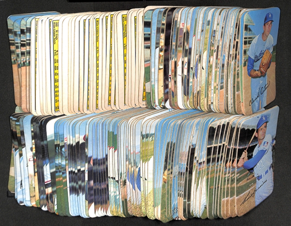 Lot of 165 Assorted 1970 Topps Super Baseball Cards and 16 -1971 Topps Super Baseball Cards with Hank Aaron