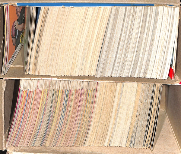 Lot of Approx. 600 1968-1969 Topps Football Cards w. Don Meredith