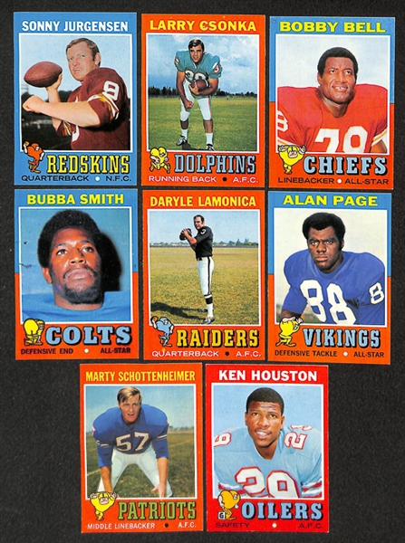Lot of Approx. 1,200 1971-1973 Topps Football w. Dick Butkus