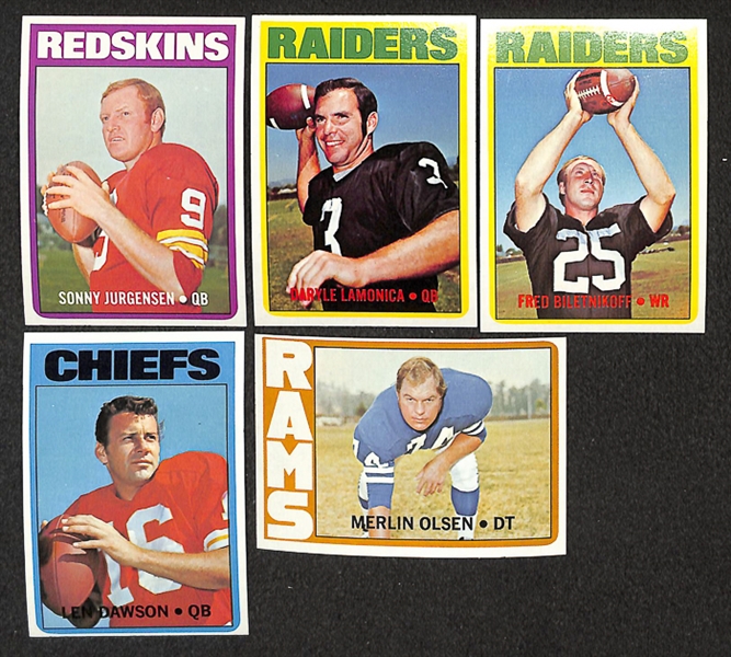 Lot of Approx. 1,200 1971-1973 Topps Football w. Dick Butkus